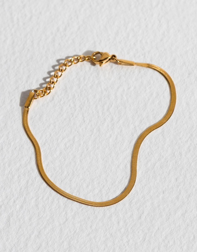 SAINT VALENTINE - Sphinx 2mm Snake Chain Bracelet - Gold