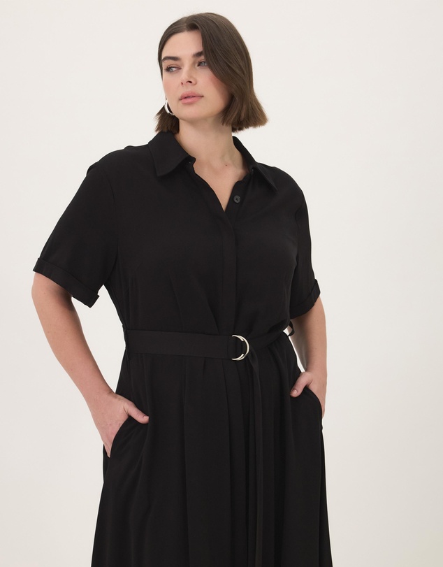 Atmos&Here Curvy - Harriet Viscose Shirt Dress