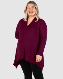 B Free Intimate Apparel - Maternity Bamboo V Neck Tunic Top