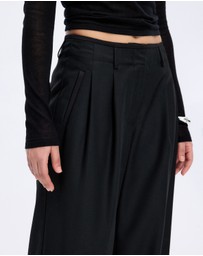 Minima Esenciales - Senna Wool Blend Wide Leg Pants