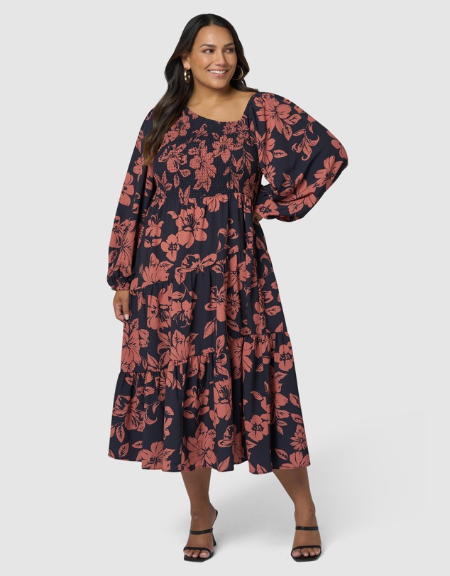 Something 4 Olivia - Lauren Asymmetric Midi Dress