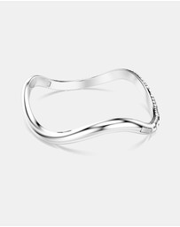 Swarovski - Sublima Bangle, Round Cut, White, Rhodium-Plated