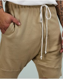 Surrounded By Ghosts - The Larimar French Terry Drawstring Shorts