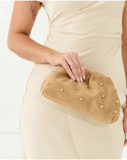 Morgan & Taylor - Beaux Clutch in Brown