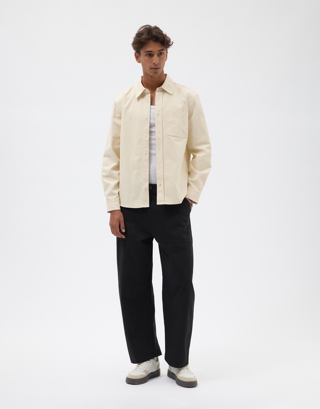 AERE - Brushed Organic Cotton Overshirt