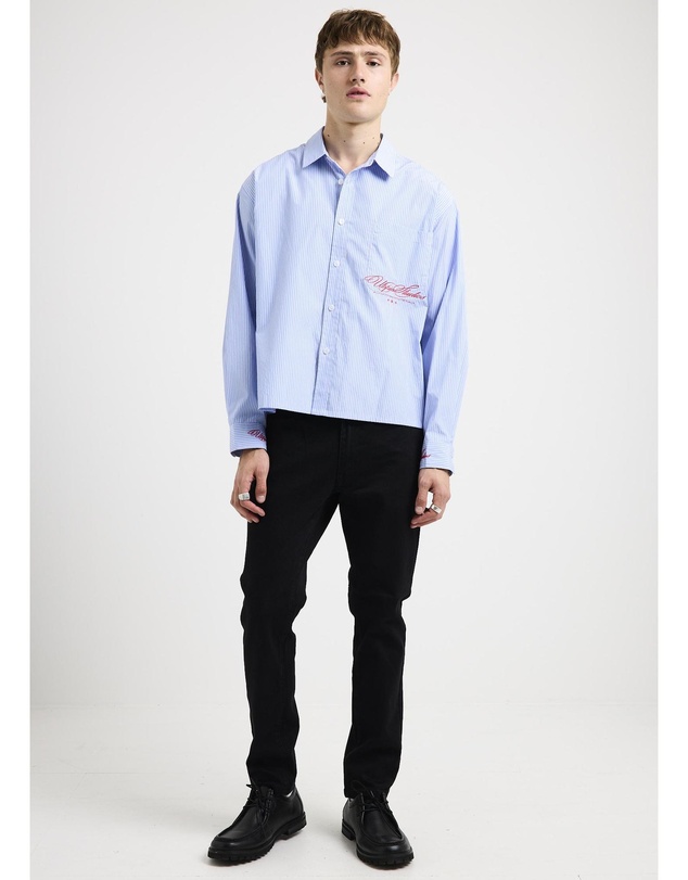 Black Noise White Rain - Brixton Straight Jeans