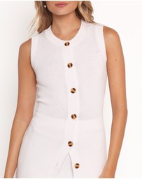 Petal & Pup - Bella Knit Vest Top - White