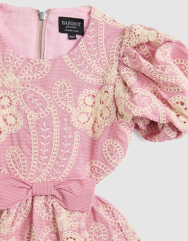 Bardot Junior - Bella Stripe Mini Dress - Kids-Teens