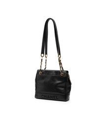 Pre-Loved by Azura Reborn - Pre-Loved Caviar Logo Chain Shoulder Bag