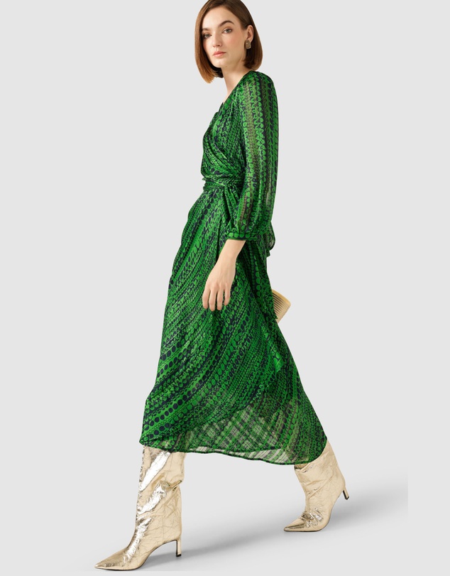 SACHA DRAKE - Savoir Midi Wrap Dress
