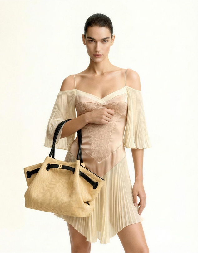 JW PEI - Hana Medium Faux Straw Tote Bag