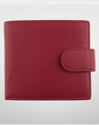 DENTS - Beauley RFID Bifold Press Stud Leather Wallet w/ Coin Pocket