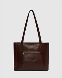 Florence - The Amelia Brown Leather Tote Work Bag