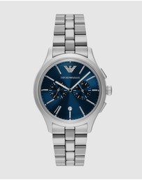Emporio Armani - Silver Tone Chronograph Watch