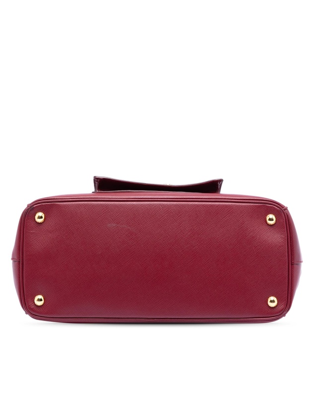 Pre-Loved by Azura Reborn - Pre-Loved Saffiano Lux Galleria Double Zip Front Pocket Satchel