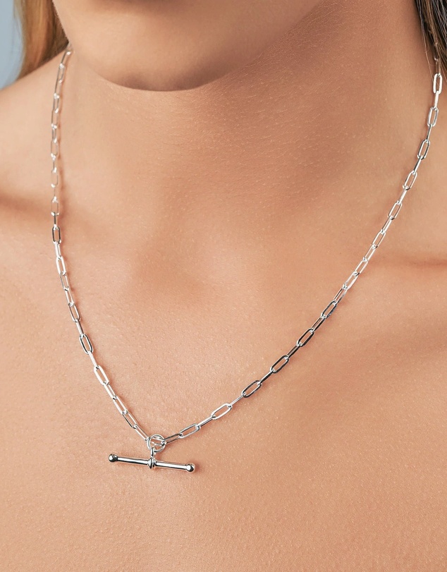 Von Treskow - Fine Clip Chain T-Bar Necklace
