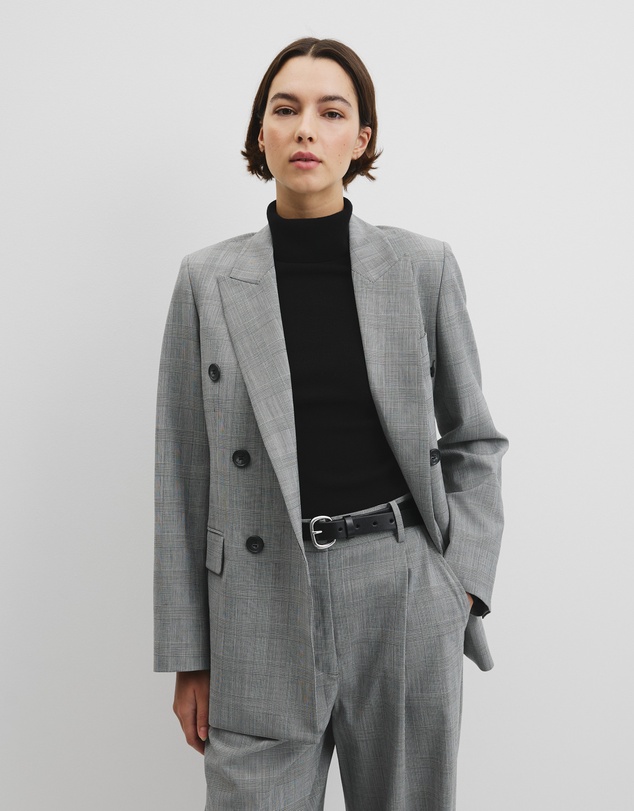Country Road - Glen Check Double Breasted Blazer