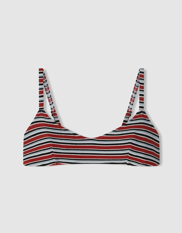 Zulu & Zephyr - Bold Stripe Towelling Bralette Top