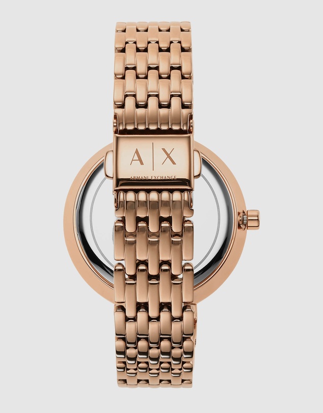 Armani Exchange - Rose Gold-Tone Analogue Watch