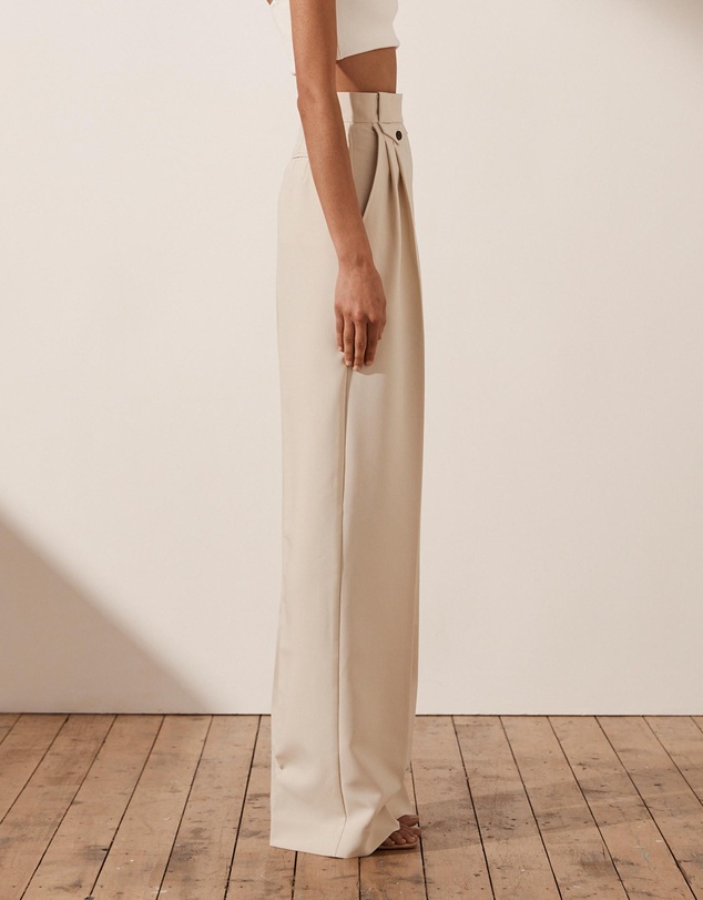 Shona Joy - Irena High-Waisted Tailored Pants