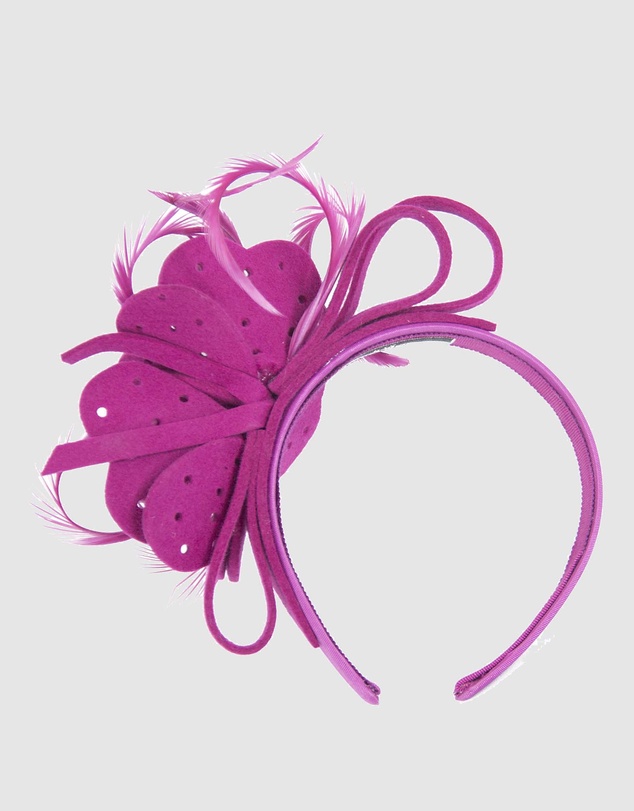 Max Alexander - Felt Fuchsia Flower Fascinator