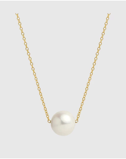 Najo - Whirlpool Yellow Gold Pearl Necklace