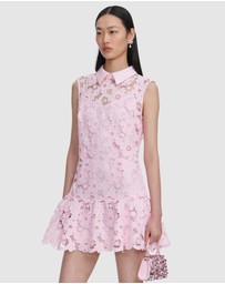 Self Portrait - Sequin Boucle Belted Mini Dress