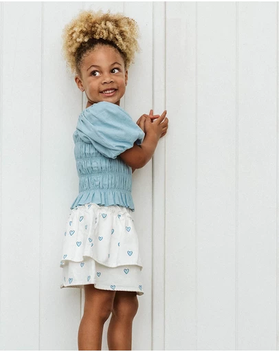 Fox & Finch - Piccolina Hearts Skirt - Kids