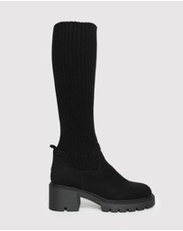 Belle & Bloom - Tokyo Lights Rib Sock Boot