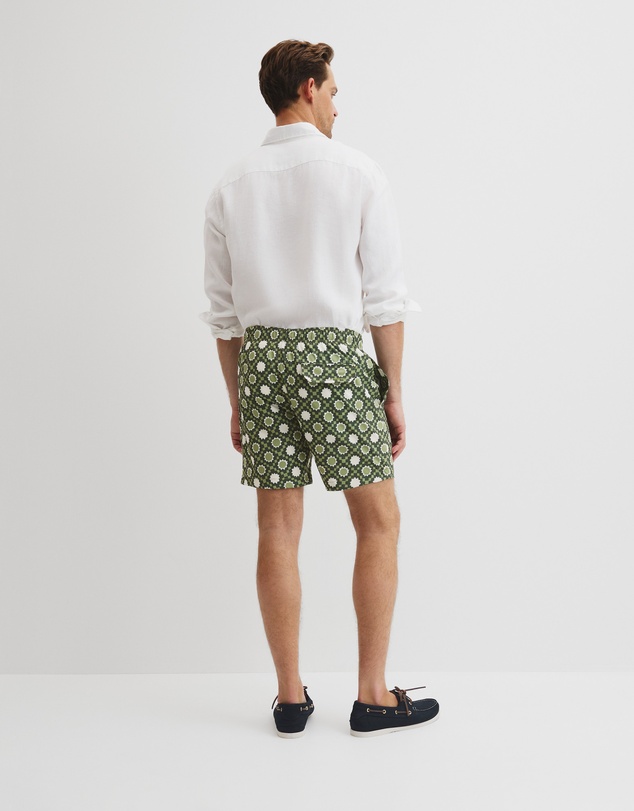 Country Road - Recycled Polyester Tile Print Swim Short