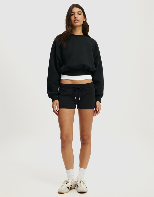 Cotton On Body Active - Plush Cropped Crew Sweat