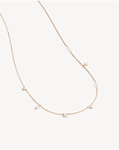 By Charlotte - Moonlit Bloom Pearl Choker