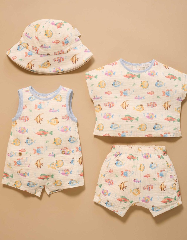 Purebaby - Fancy Fish Hat -Kids-Babies