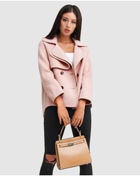 Belle & Bloom - I'm Yours Wool Blend Peacoat