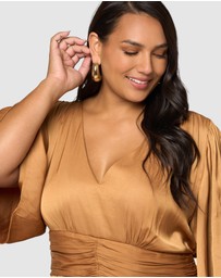 Pink Dusk by Curve Project - Work It Maxi Dress