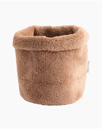 Living Textiles - Sherpa Storage Basket - Cuddly Bear