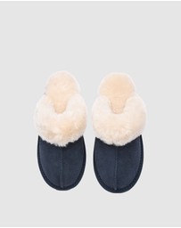 EVERAU - EverAU Ugg Rosa Slipper Suede Cow Suede Upper House Shoes