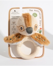 Living Textiles - Ring Rattle - Kookaburra
