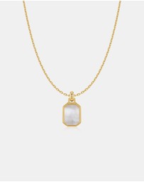 Ania Haie - Ania Haie Gold Square Mother-of-Pearl Necklace