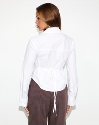Dazie - Lacey Tie Back Shirt