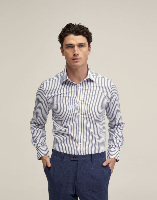 Oxford - Beckton Striped Cotton Shirt