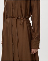 Revibe - Repaired Minima Esenciales Paloma Maxi Shirt Dress - AU 16