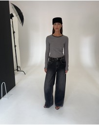 ENA PELLY - Piper Long Sleeve Stripe Top