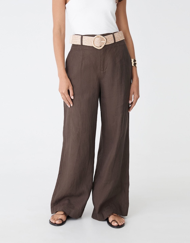 Forcast - Ivy Linen Wide Leg Pants