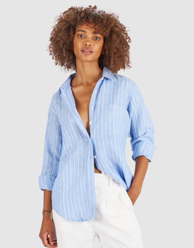 CAMIXA - IRIS Stripes Linen Shirt