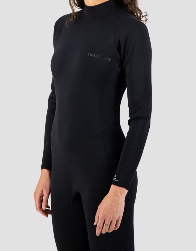 Coastlines - Classic Womens 3/2 Back Zip Steamer