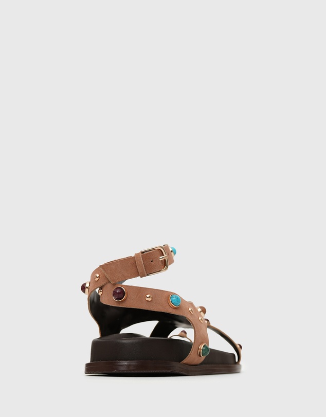 Betts - Malibu Stud Junior Leather Sandals