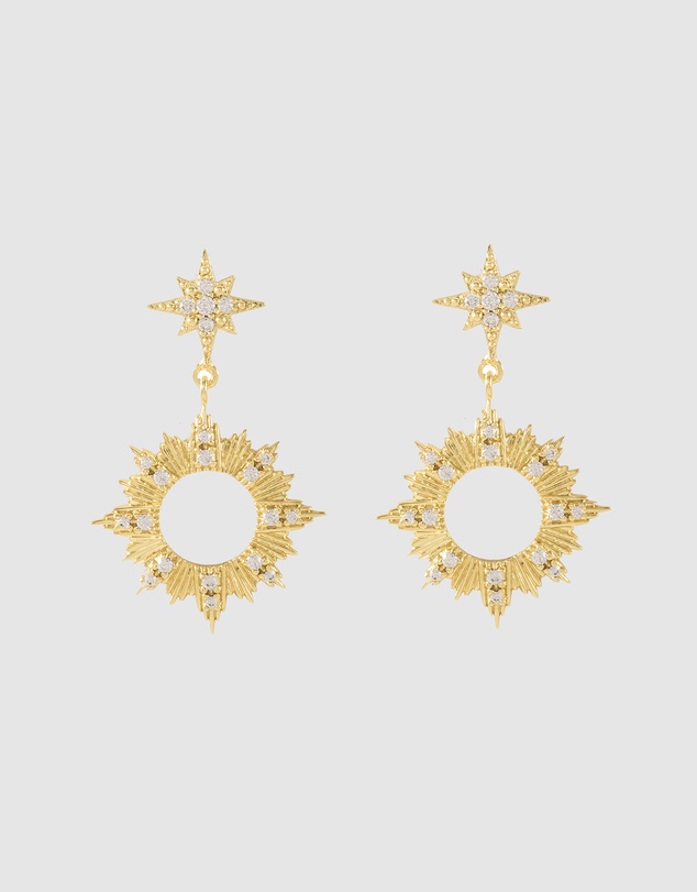 Wanderlust + Co - Sunseeker Gold Earrings