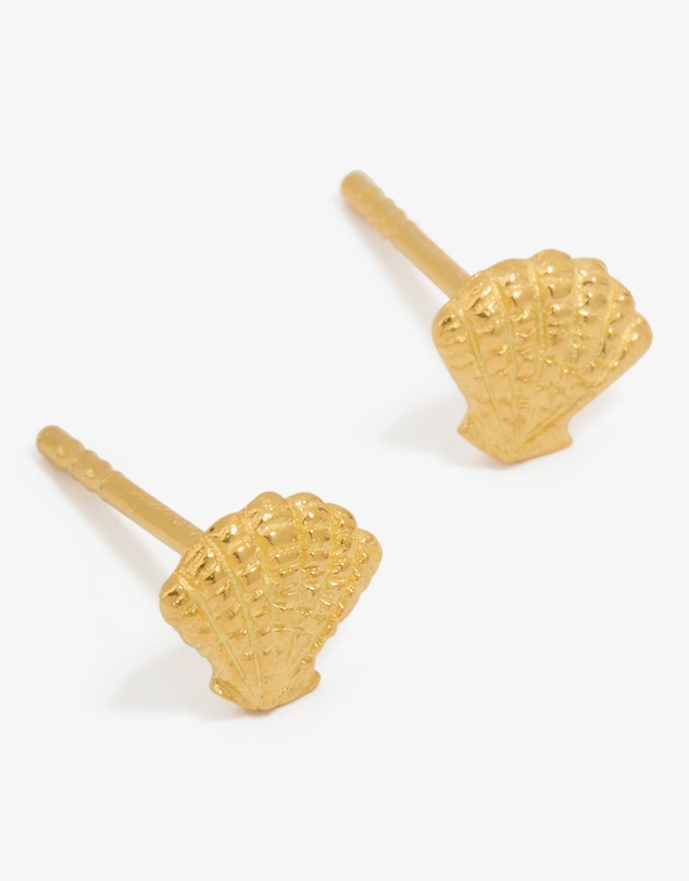 Lovisa - Gold Plated Sterling Silver Shell Earrings