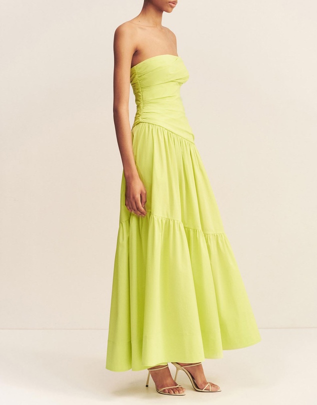 Shona Joy - Campbell Strapless Tiered Maxi Dress